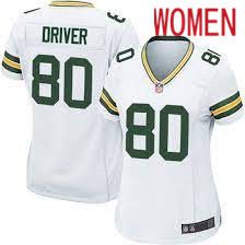 Women Green Bay Packers #80 Donald Driver Nike White Game Retired Player NFL Jersey